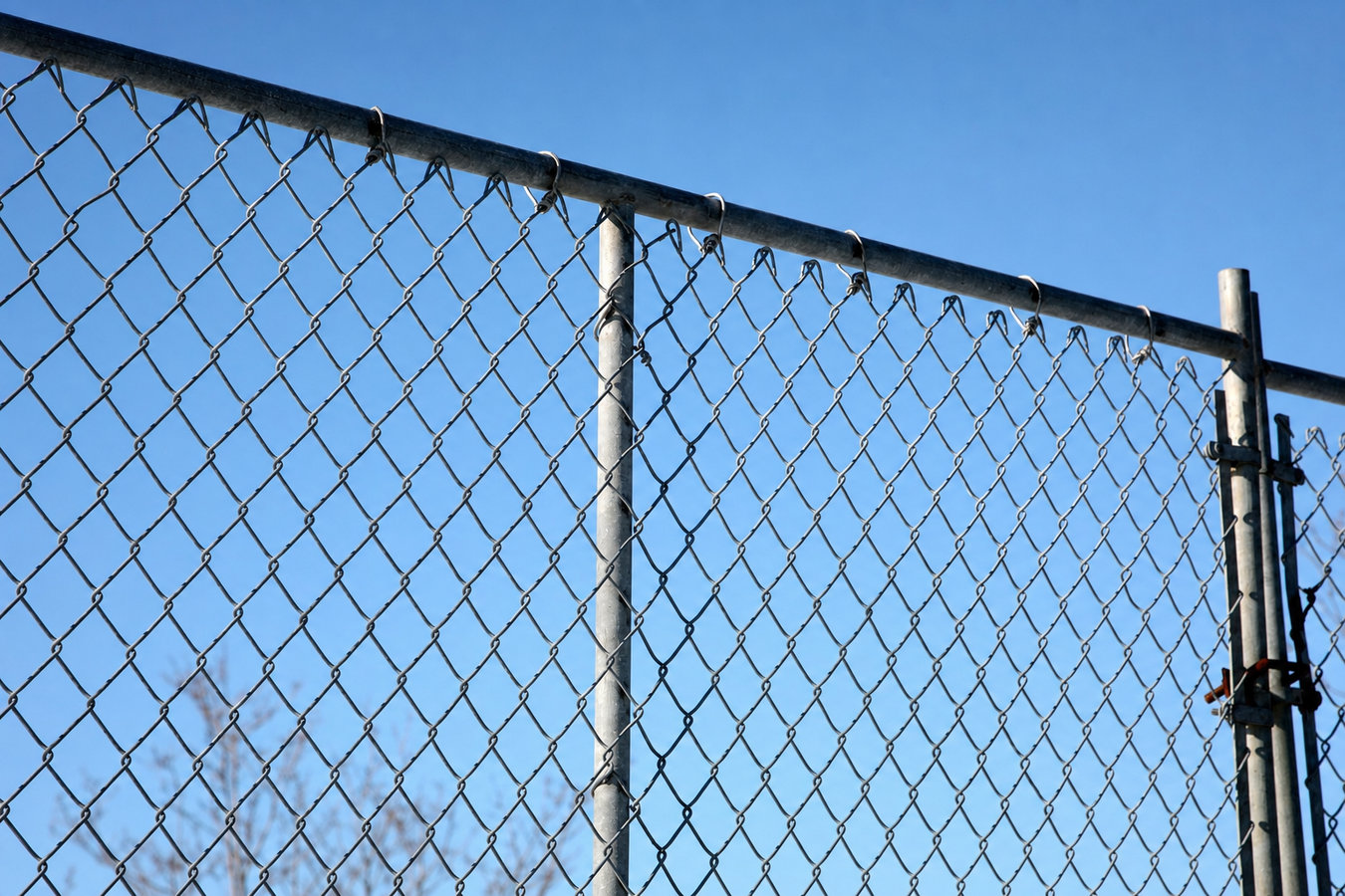 Chain link fence installation