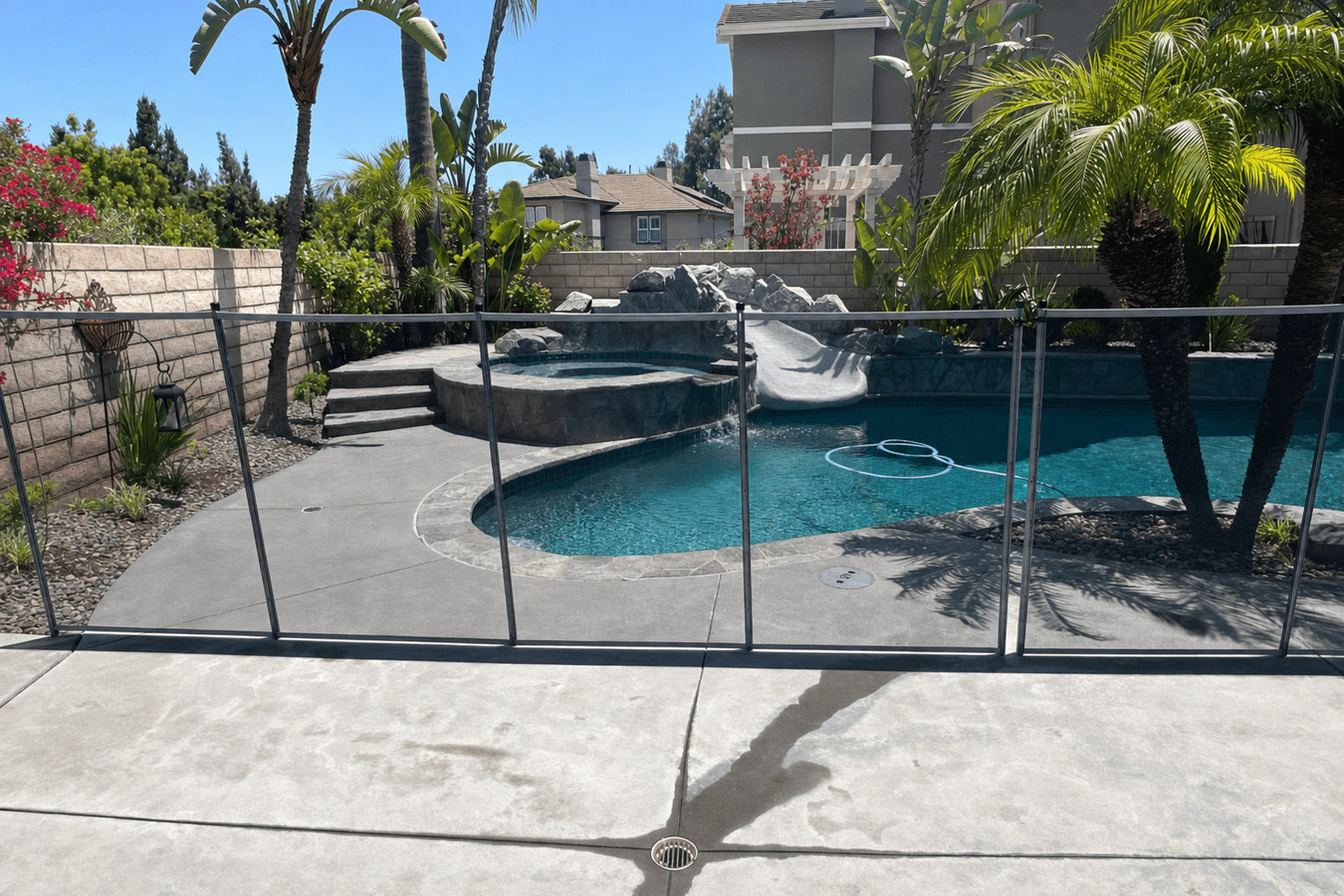 Pool fence installation