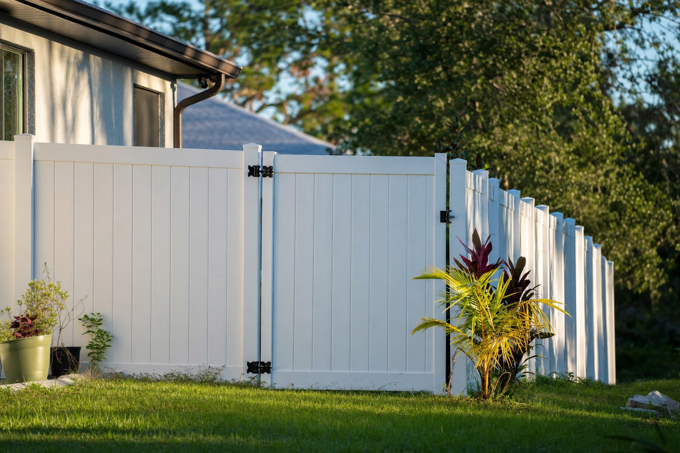 Privacy fence installation